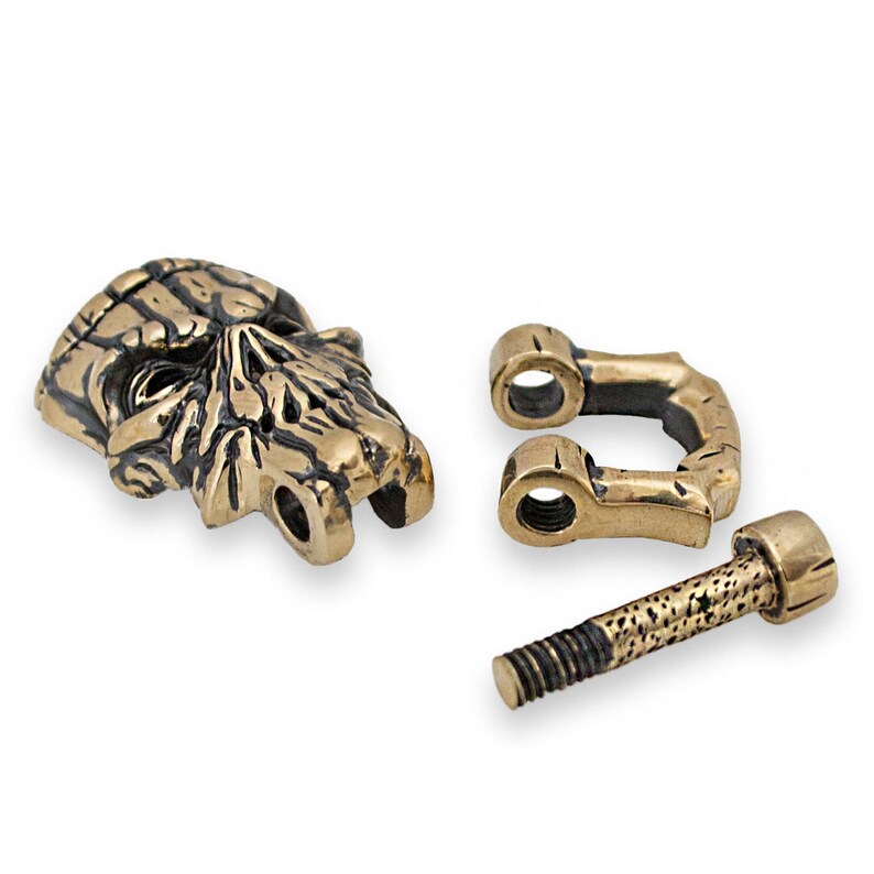 Shackle for Paracord Bracelet Lanyard Paracord Charms Brass Etsy