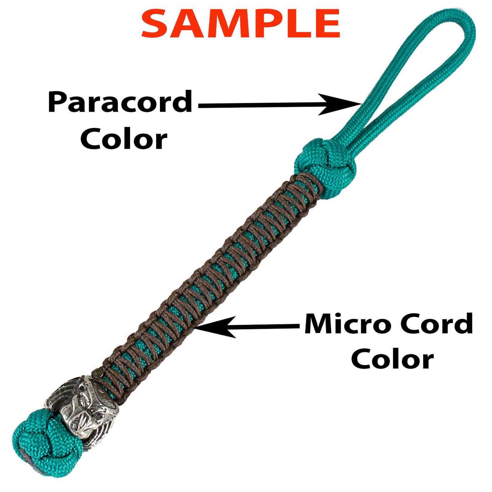 Paracord Reflective Red Zipper Pulls 5 Pack