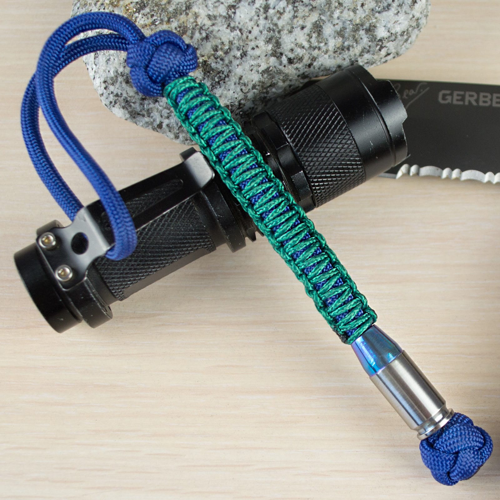 Cool Paracord Lanyard Keychain Key Fob EDC Knife Titanium Etsy