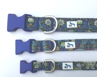 Liberty of London dog collar. Adjustable collar in 3 sizes.