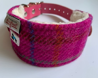 Limited edition. Hound collar. PINK leather collars