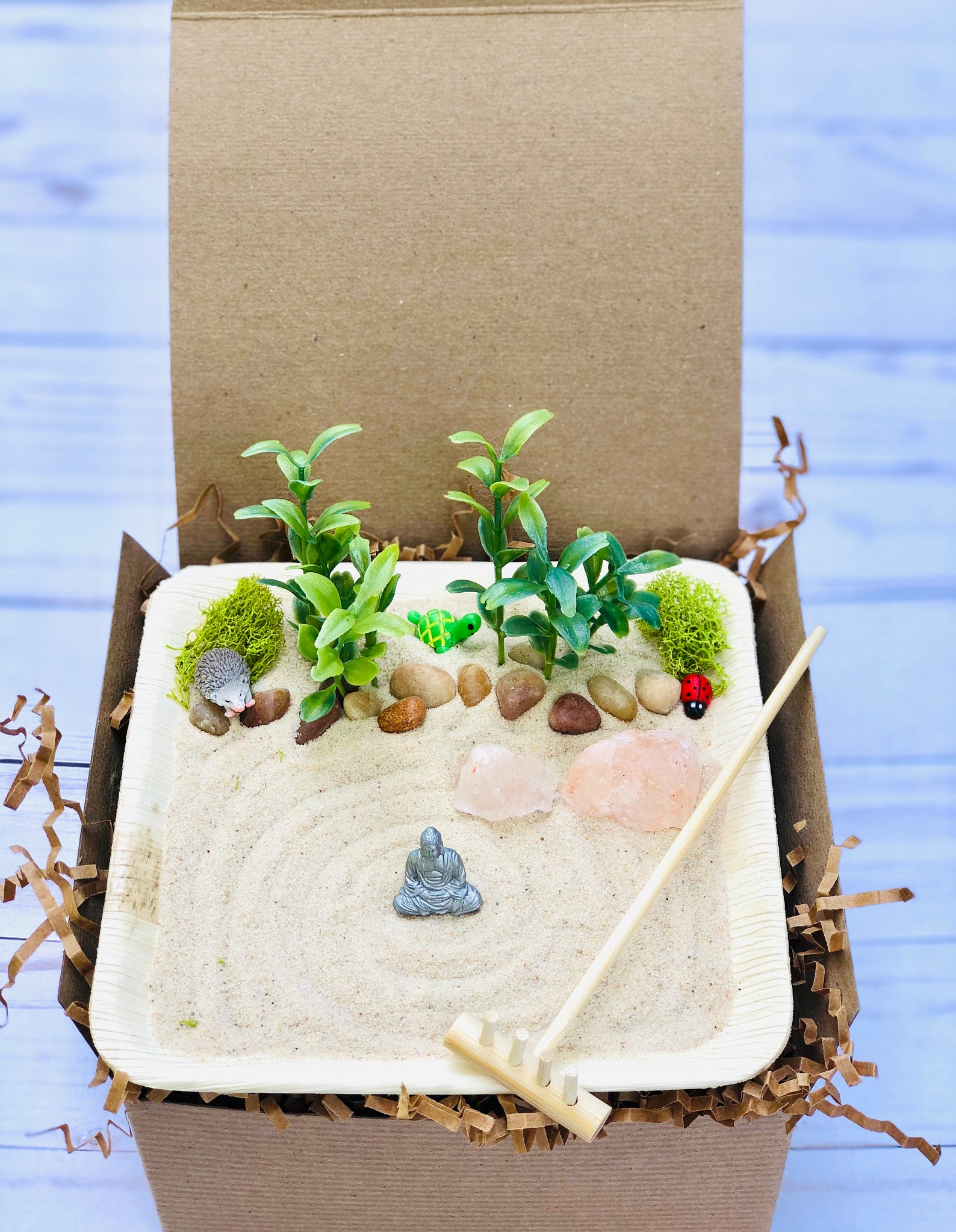 Mini Zen Garden Sand Garden DIY Kit Fidget Toy Coworker Etsy