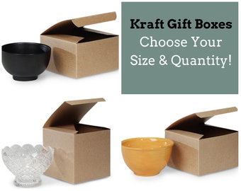 Kraft Natural Gift Box, Choose SIZE & Quantity, Tuck Top Kraft Box, Coffee Mug Gift Box, Brown Gift Box, Set of Craft Gift Boxes