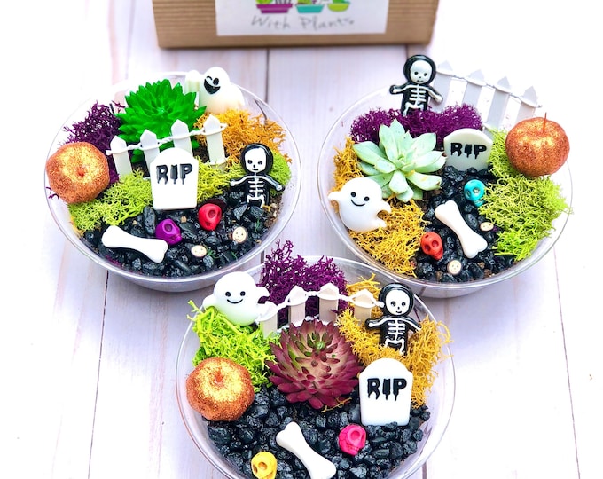 Halloween crafts, Halloween Party favor, Halloween craft kit, kids Halloween gift, Halloween Party activity, Halloween fairy garden