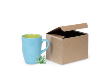 Kraft Natural Gift Box 6 x4.5x4.5 (6 in x 4.5 in x 4.in), Tuck Top Kraft Box, Coffee Mug Gift Box, Brown Gift Box, Set of Craft Gift Boxes