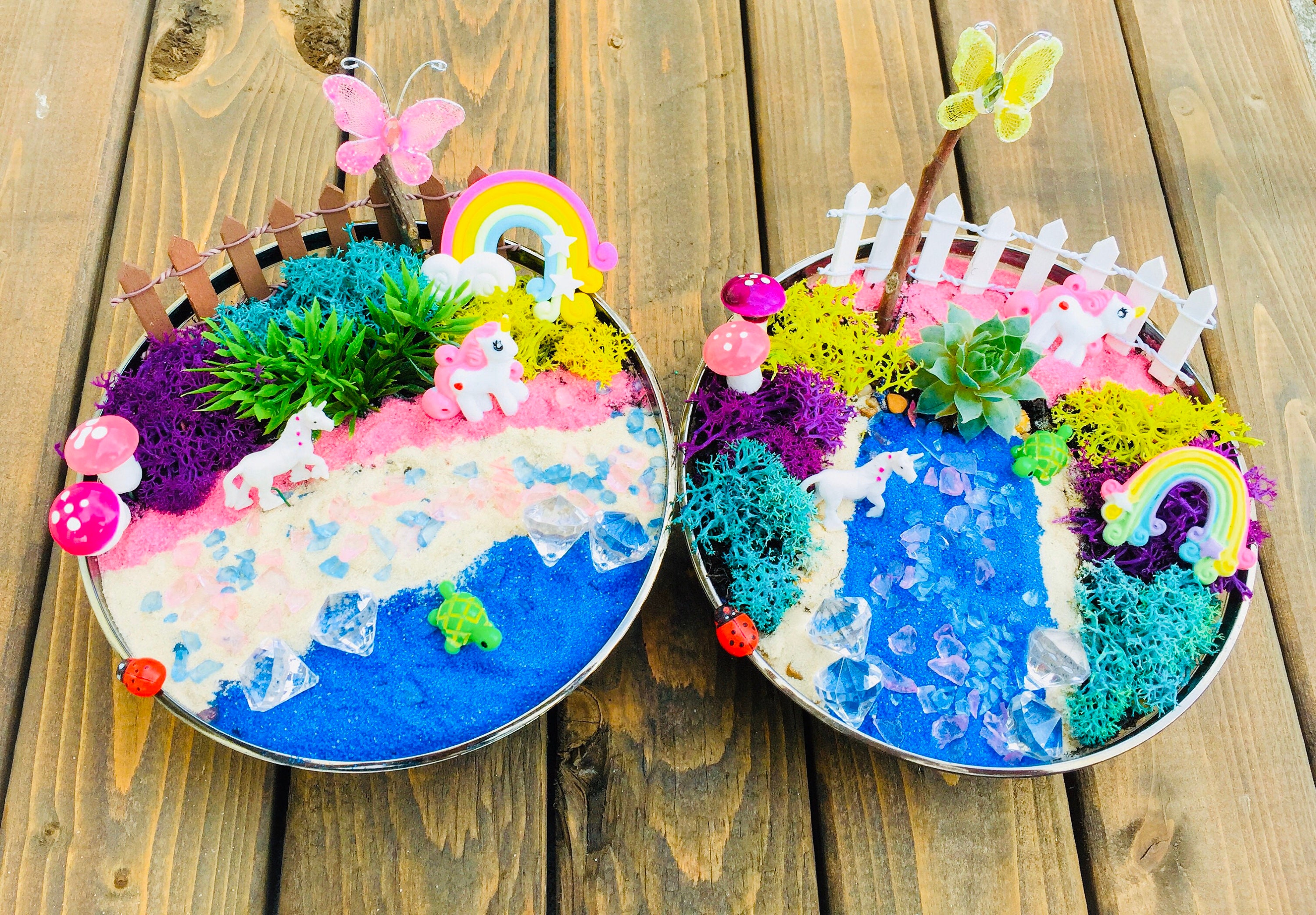 Kids Unicorn Fairy Garden Kit, Unicorn Habitat, Fairy Kit, Unicorn Cr…