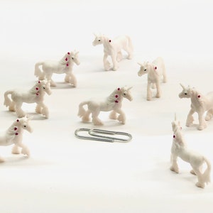 Set of miniature Unicorn figurine, Mini Unicorn, Pack of Unicorn, Unicorn figurine, Tiny Unicorn, Unicorn soap supplies, Bulk Unicorns image 1