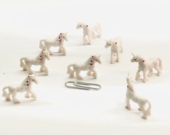 Set of miniature Unicorn figurine, Mini Unicorn, Pack of Unicorn, Unicorn figurine, Tiny Unicorn, Unicorn soap supplies, Bulk Unicorns