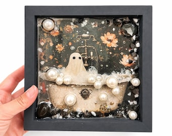 Halloween Crushed Glass Resin Kit, Black Cat Craft, DIY Resin Art