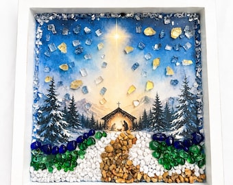 Manger Resin Art Kit, Winter Scene Craft, Craft Lover Gift