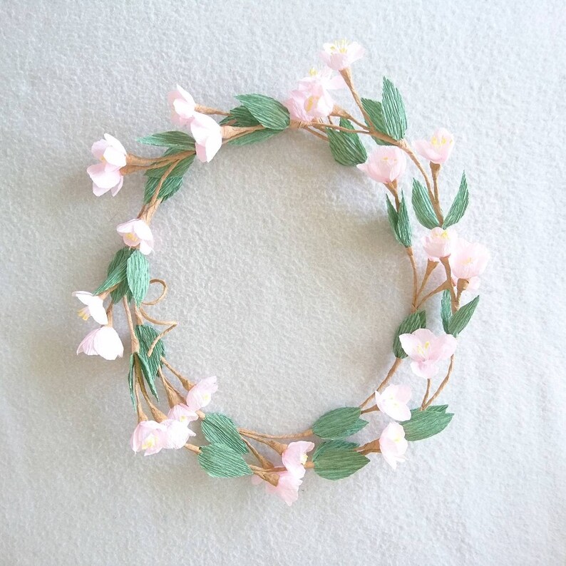 Cherry Blossom Flower Garland Nursery Decor Alternative Etsy UK