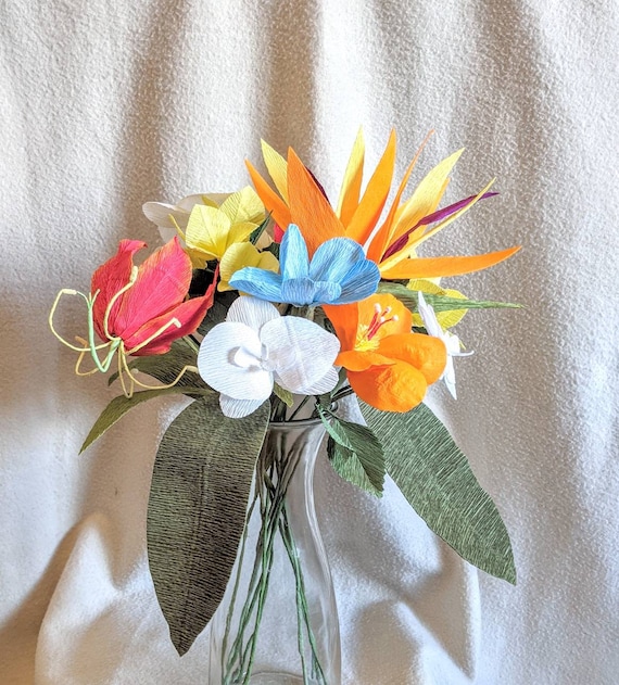Crepe Paper Flowers Centerpiece - creative jewish mom