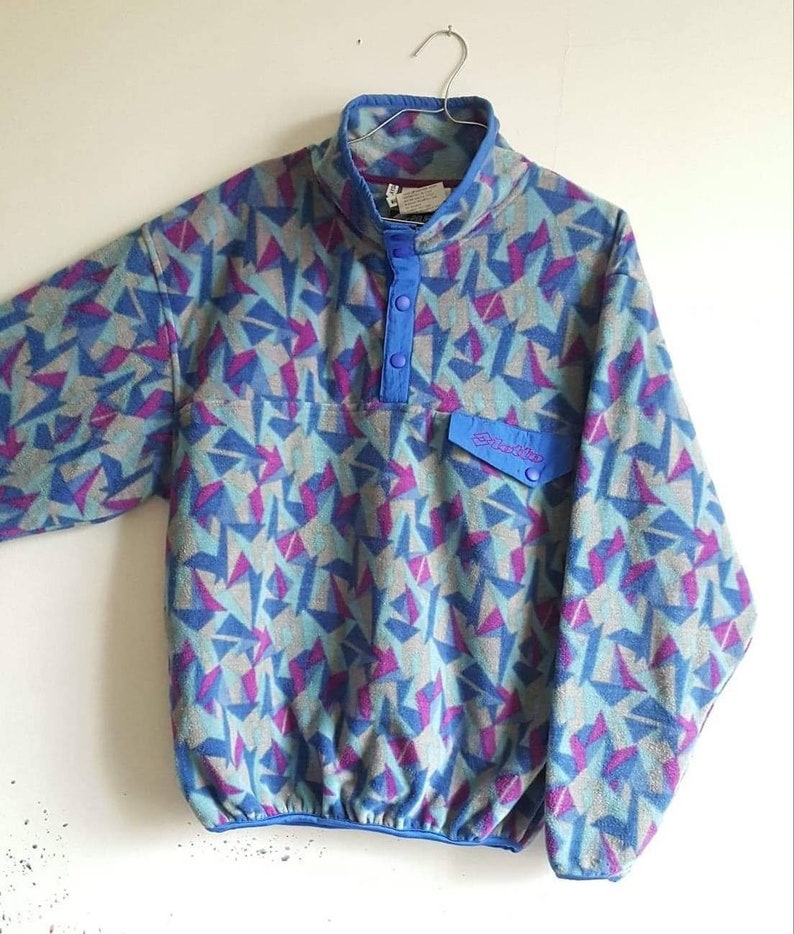 90s sweater size M like new RARE. Fleece Half pressure Lotto Vintage 80s