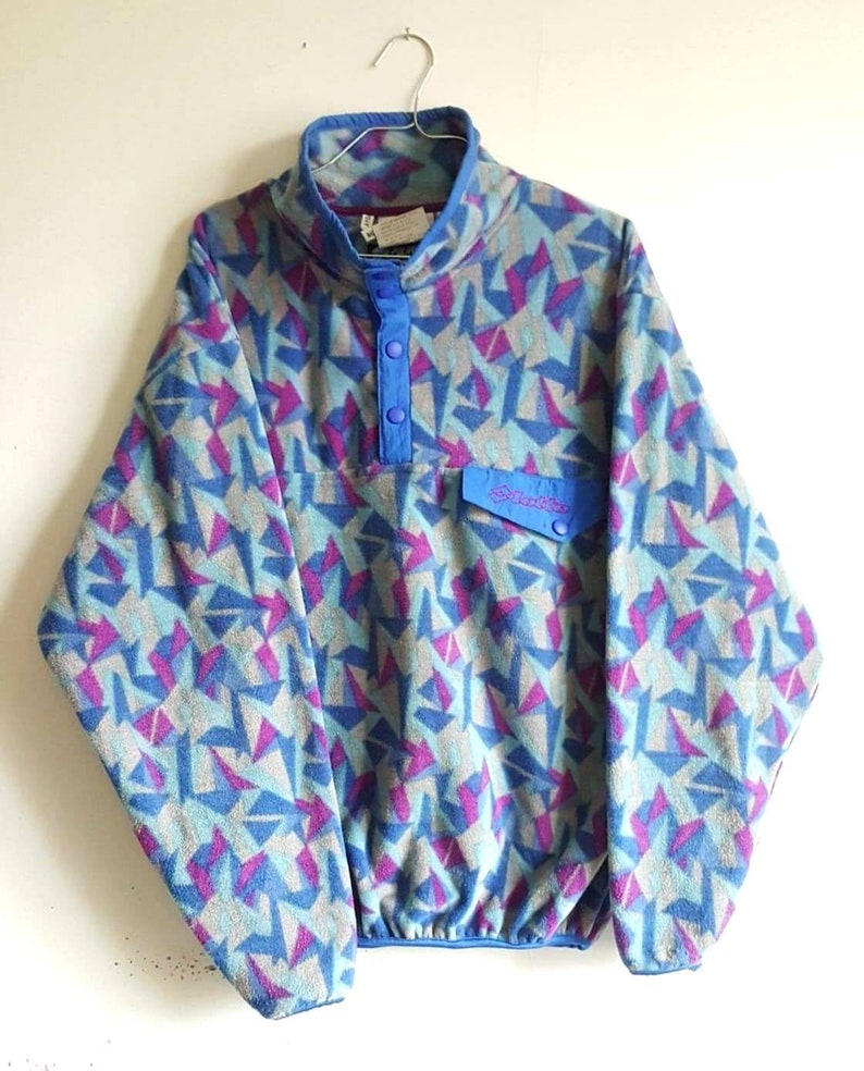 90s sweater size M like new RARE. Fleece Half pressure Lotto Vintage 80s