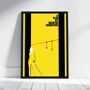 Kill Bill Minimalist Poster Quentin Tarantino Alternative Movie Print Uma Thurman Vintage Home Decor Poster Artwork Wall Art Hanging Gift