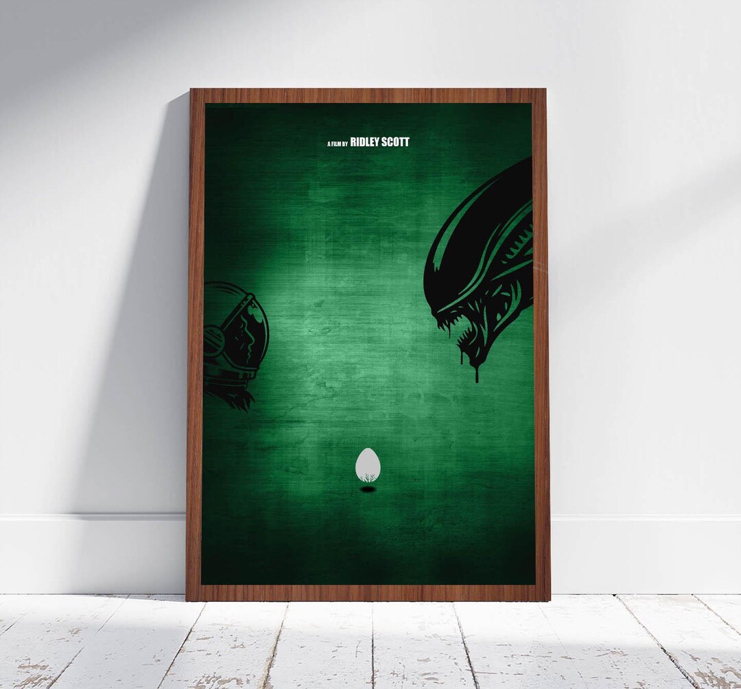Alien Minimalist Movie Poster Illustration by Artist Cubicprints ...