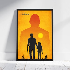 Logan Minimalist Poster Wolverine Hugh Jackman Alternative Movie Print X-Men Illustration Home Decor Artwork Wall Art Hanging Gift Idea