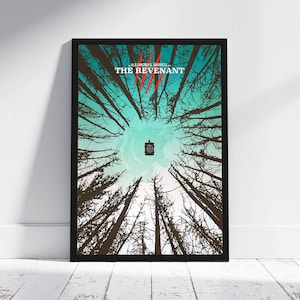 The Revenant Minimalist Poster Alejandro G. Inarritu Alternative Movie Illustration Collectibles Wall art
