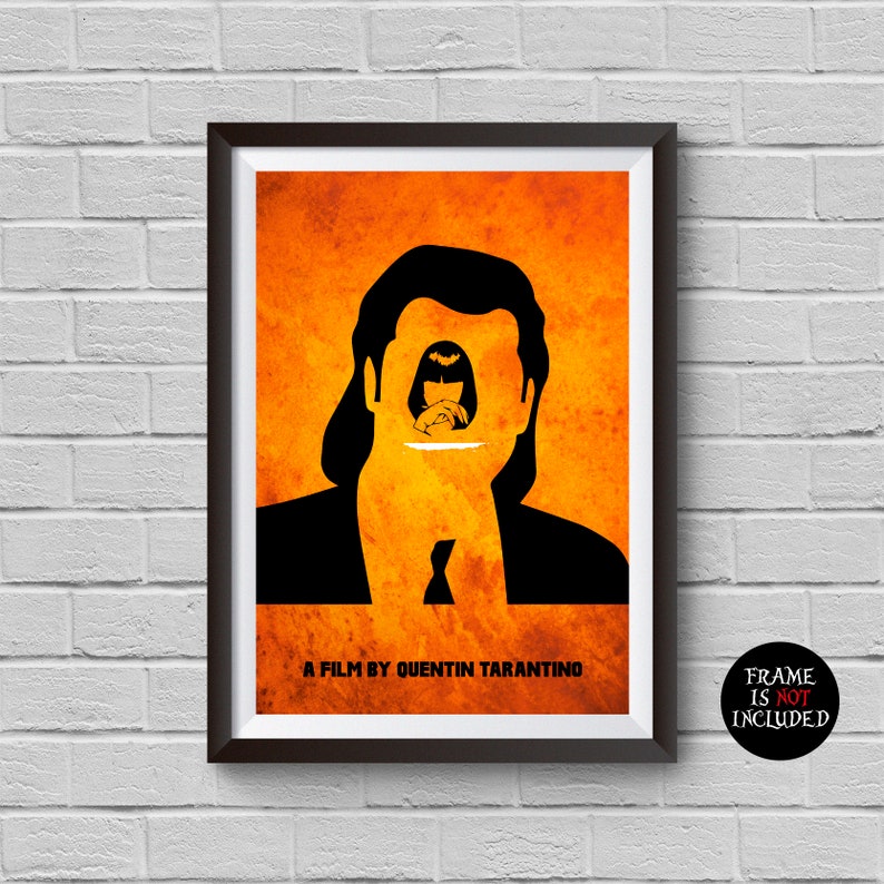Pulp Fiction Minimalist Poster Quentin Tarantino Alternative - Etsy