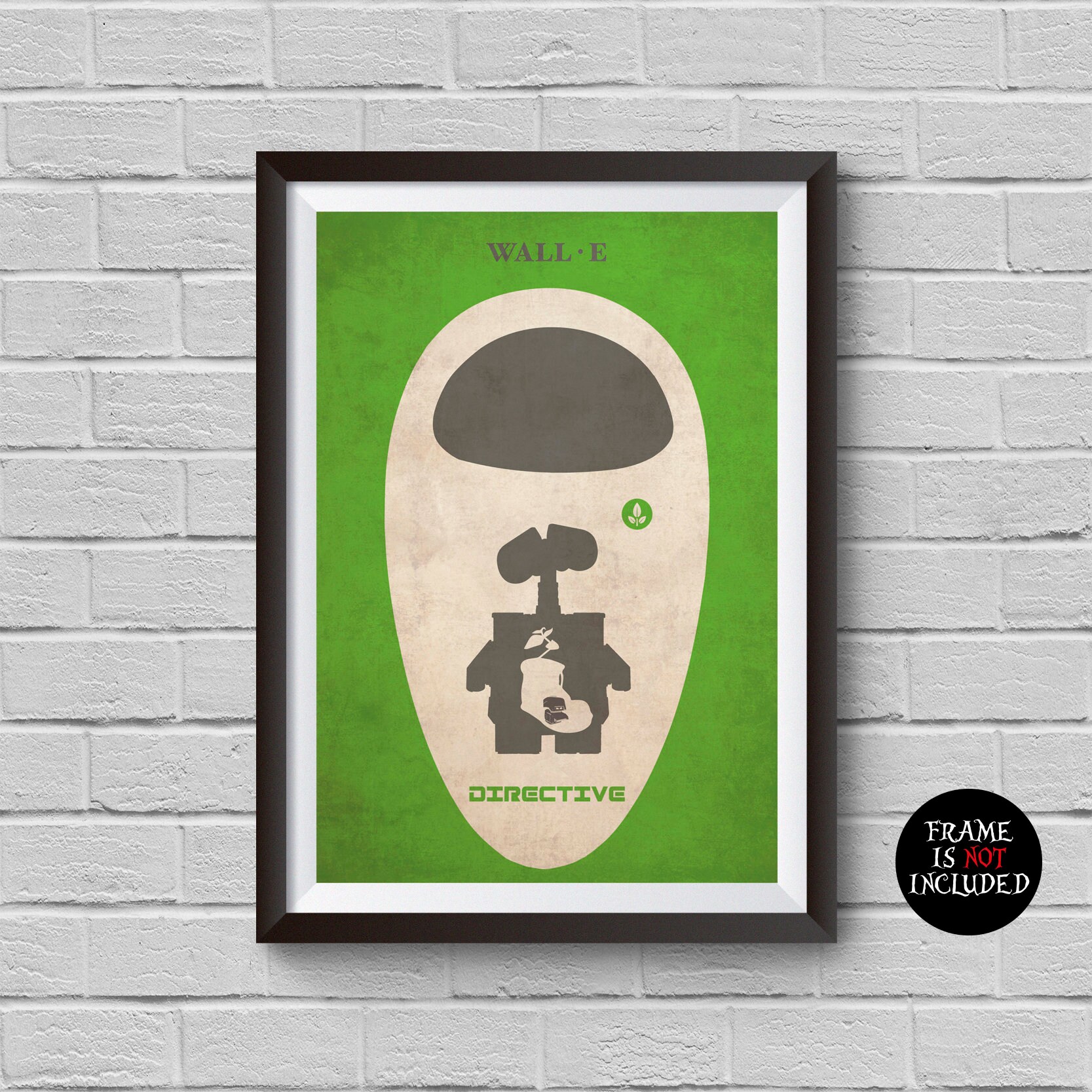 Walle Animation Minimalist Poster Alternative Print 50