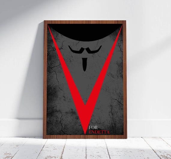 V For Vendetta Minimalist Poster