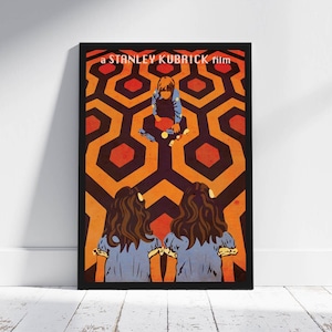 The Shining Alternative Minimalist Poster Stanley Kubrick Movie Print inspired Stephen King (novel) Jack Nicholson Illustration Wall Art