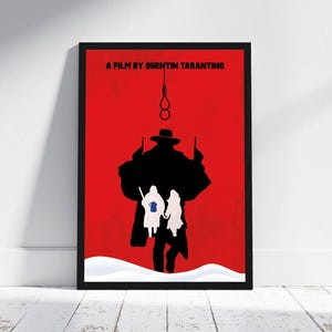The Hateful Eight Minimalistisches Poster Quentin Tarantino Alternative Film Druck Wohnkultur Illustration Kino Kunstwerk Wandbehang Cooles Geschenk