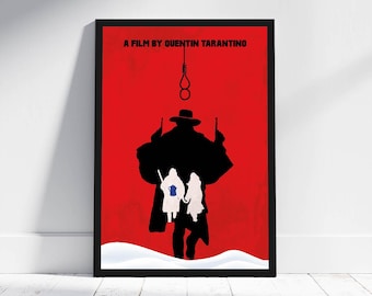 The Hateful Eight Minimalistisches Poster Quentin Tarantino Alternative Film Druck Wohnkultur Illustration Kino Kunstwerk Wandbehang Cooles Geschenk