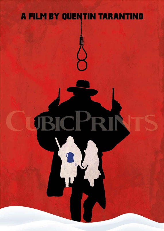 THE HATEFUL EIGHT RED MOVIE POSTER FILM A4 A3 ART PRINT CINEMA
