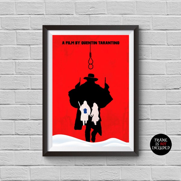 The Hateful Eight Minimalist Poster Quentin Tarantino Alternative Movie Print Home Decor Illustration Cinema Artwork Wall Hanging Cool Gift