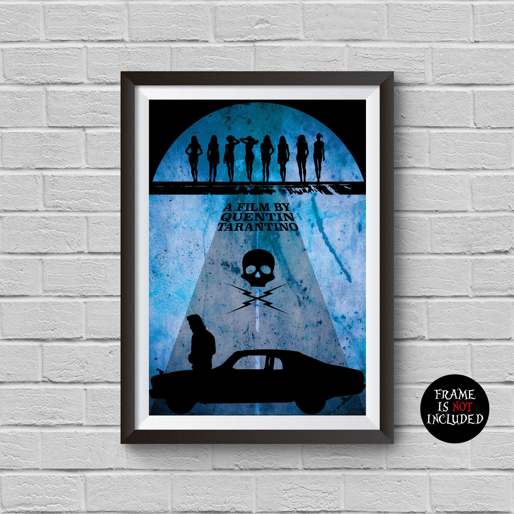 Death Proof Minimalist Poster A Quentin Tarantino Alternative Movie Print Kurt Russell Cult Film Home Decor Artwork Wall Hanging Gift Idea