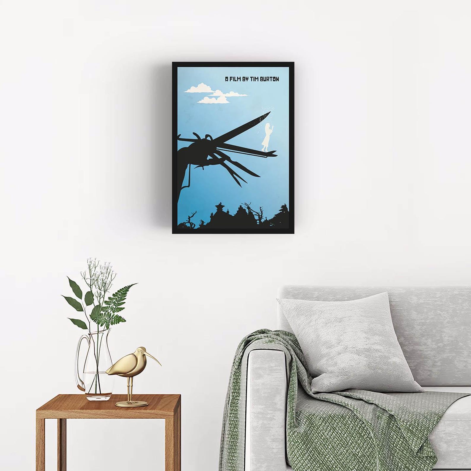 Edward Scissorhands Minimalist Poster Tim Burton Alternative Movie ...