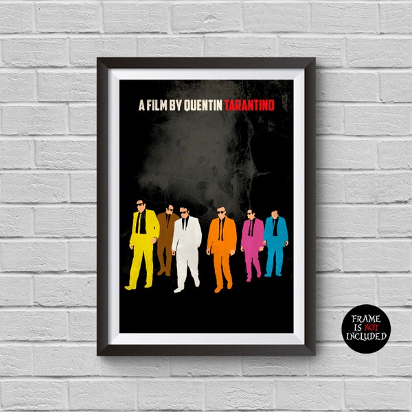 Reservoir Dogs Minimalist Poster A Quentin Tarantino Alternative Movie Print Cult Film Illustration Home Decor WallArtwork Hanging Gift Idea