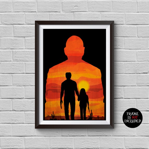 WOLVERINE SILHOUETTE MOVIE POSTER FILM A4 A3 ART PRINT CINEMA