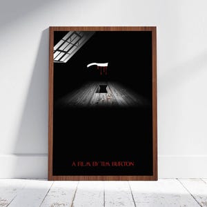 Sweeney Todd The Demon Barber of Fleet Street Minimalist Poster Tim Burton Alternative Movie Poster Artwork Wall Art Wall Hanging Cool Gift