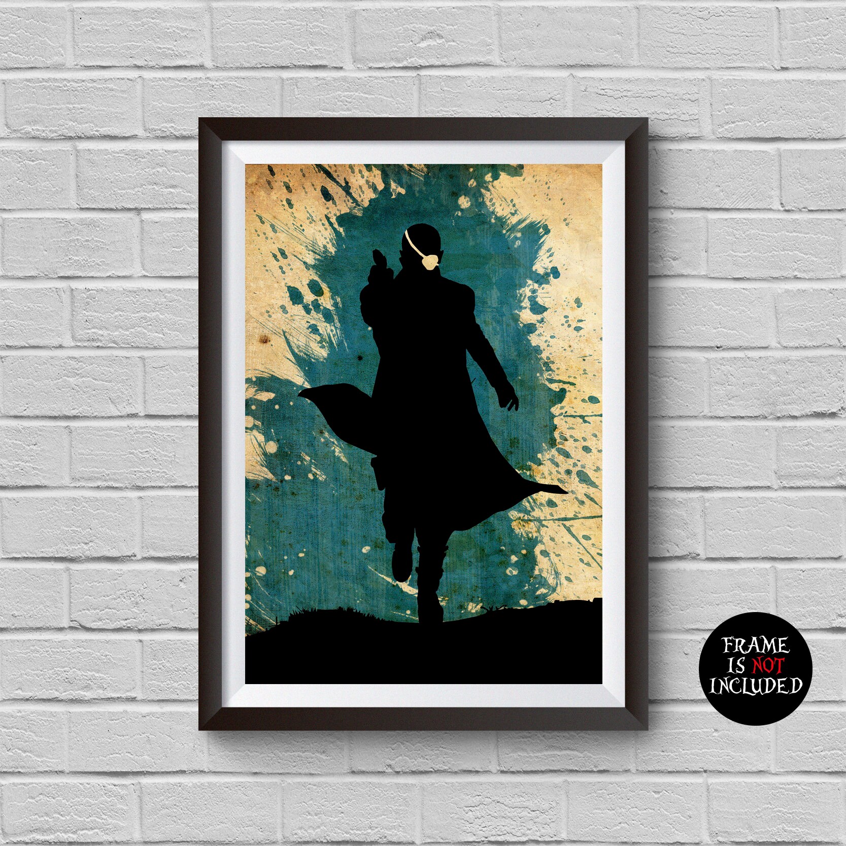 The Avengers Nick Fury Minimalist Watercolor Vintage Poster Avengers Collectibles Print Samuel L. Jackson Artwork HomeDecor Wallart CoolGift