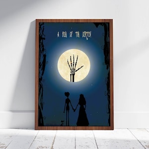 Plakat minimalistyczny Corpse Bride Tim Burton Alternatywny film Wydruk Vintage Wystrój domu Plakat kinowy Sztuka ścienna Wisząca na ścianie Fajny prezent