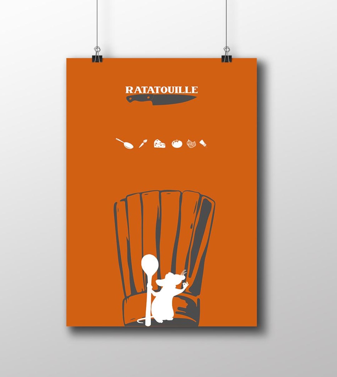 Ratatouille Animation Minimalist Poster Alternative Movie Print Disney ...