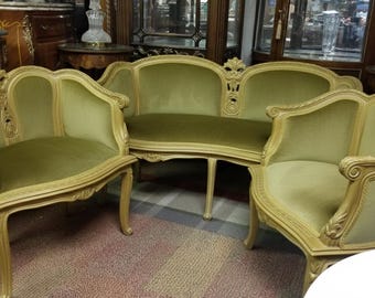 Corbeille love seat or 2 arm chairs