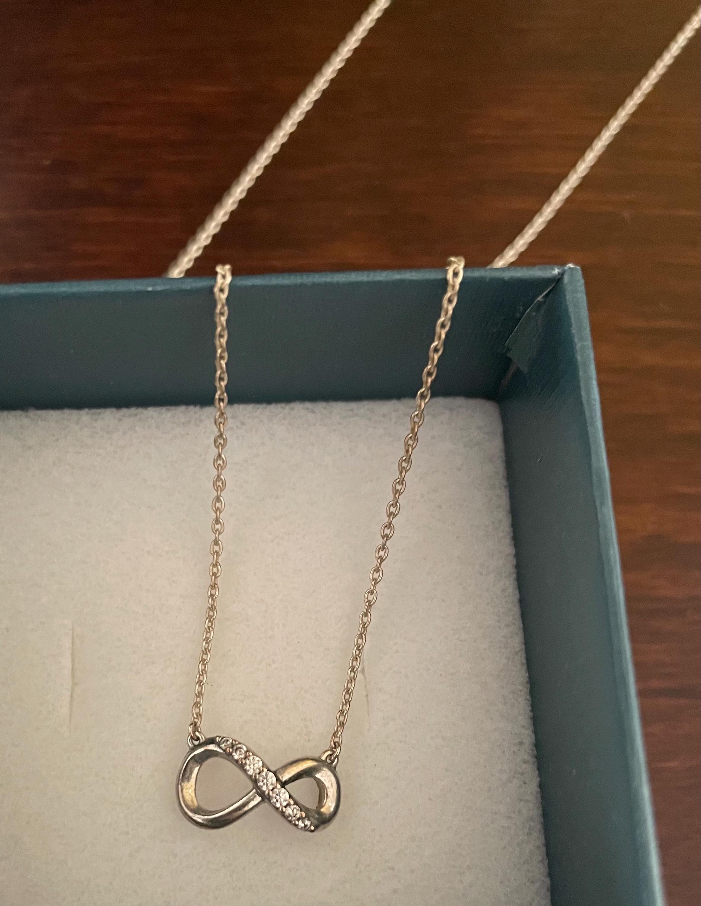 Pandora Sterling Silver Infinity Necklace - Etsy