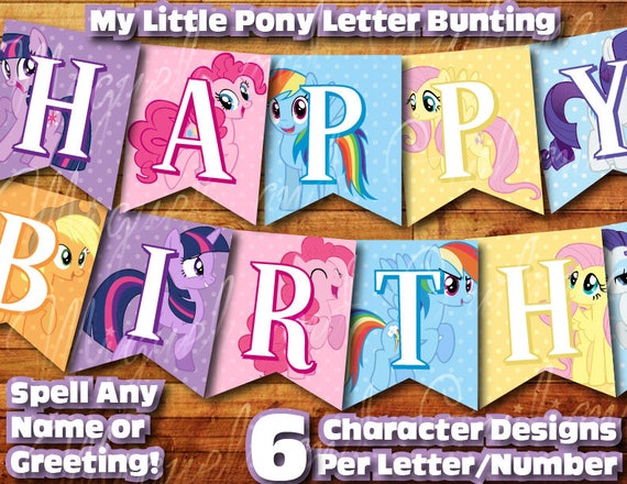 Printable My Little Pony Birthday Decoration / My Little Pony | Etsy