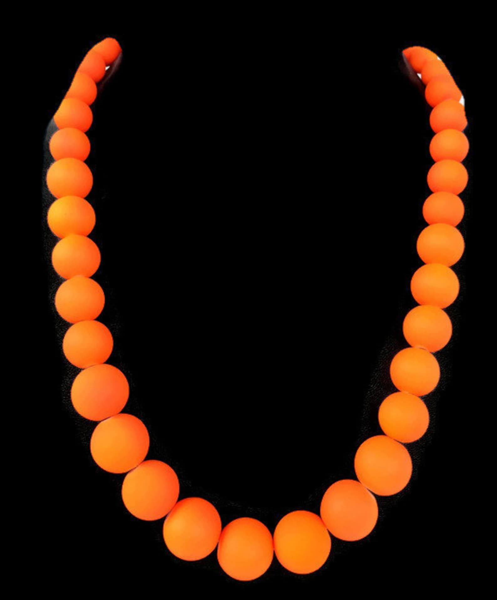 Neon Orange Jewelry Summer Time Necklace Trendy Summer Jewelry Summer