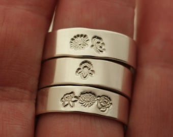 Birth Flower Ring | Sterling Silver, Personalized Family Bouquet