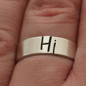 Hi Speech Bubble Ring | Gay Pride Jewelry | LGBTQ Friend Gift | Pride Jewelry | LGBTQ+ Pride Ring | Matching Couples Rings |