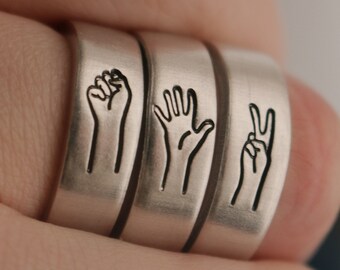 Friendship Rings for 3 - Etsy
