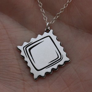 Ravioli Pasta Necklace | Unique Jewelry | Favorite Pasta Necklace | Pasta Lover Gift | Best Friend Birthday Gift | Italian Pasta Jewelry