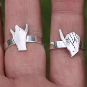 Friendship Rings | Matching 2 Ring Pinky Swear Ring Set | Best Friend Gift | Promise Ring | Couples Ring | Unique Jewelry | Pinky Promise