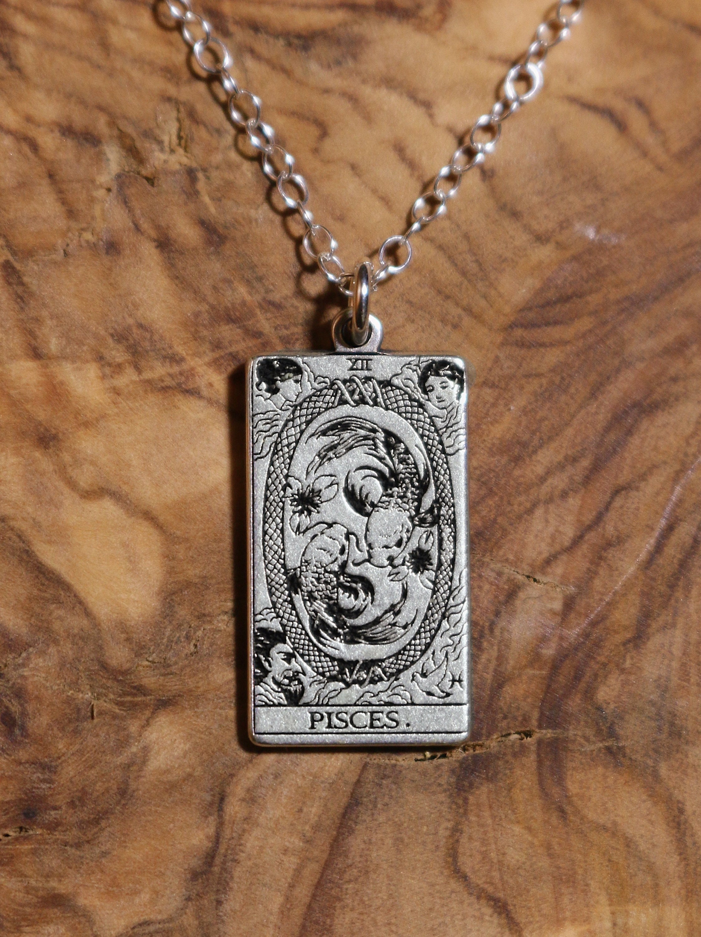 Pisces Flower Necklace - Etsy