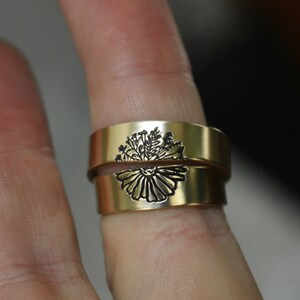 Friendship Rings | Matching 2 Ring Floral Matching Ring Set | Best ...