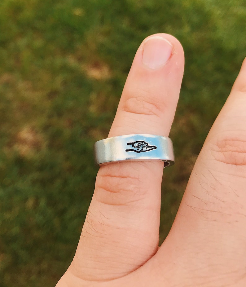 Crossed Fingers Minimalist Stacking Ring Pinky Promise Ring Etsy